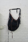 Blue and Tartan Motorbike Bag