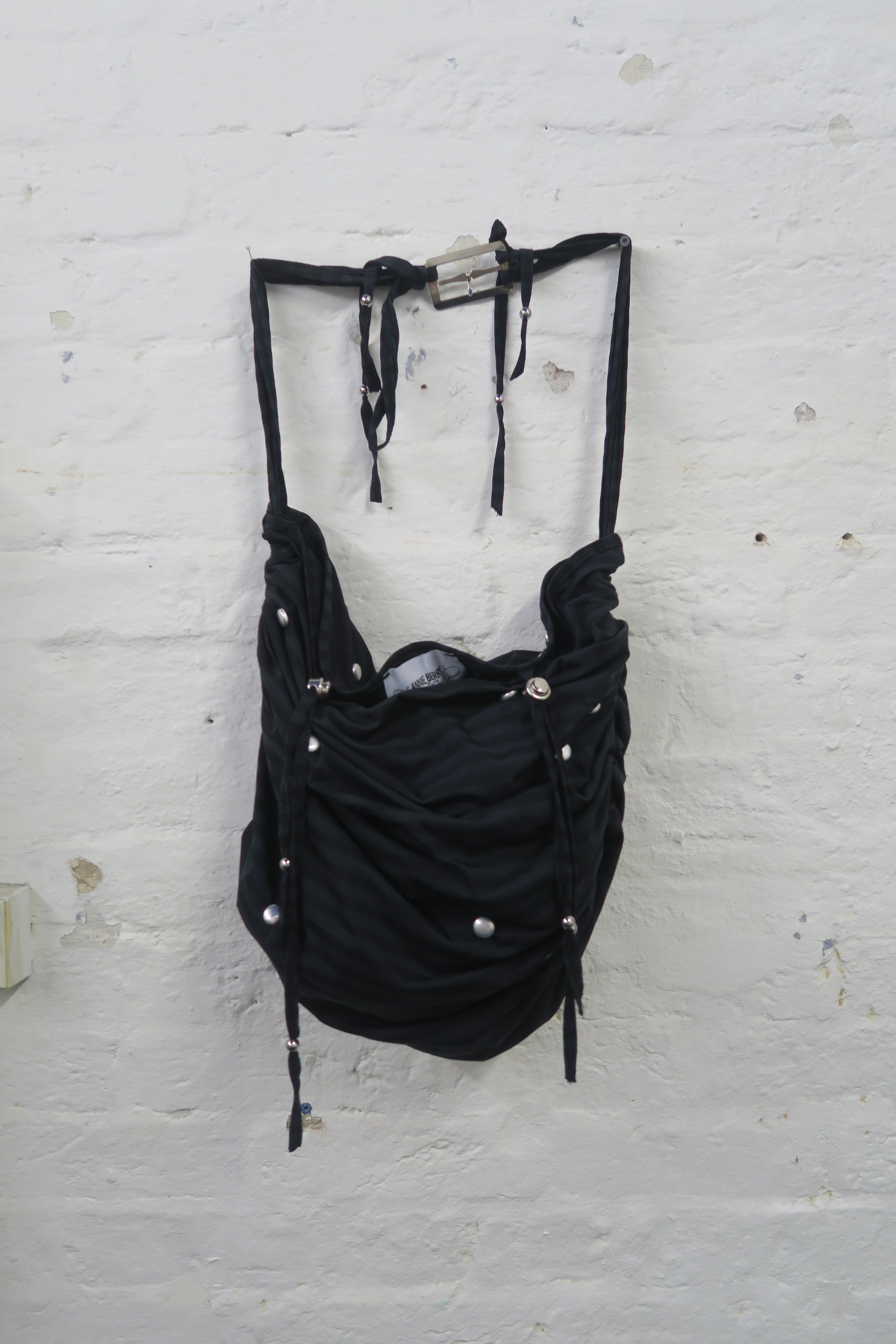 Black Stripe Motorbike Bag