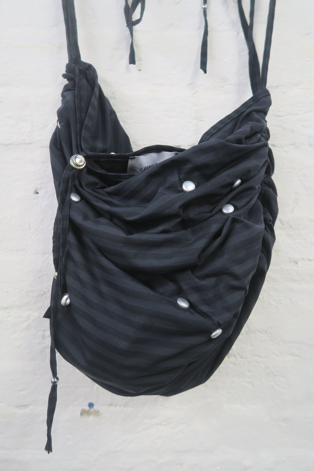 Black Stripe Motorbike Bag