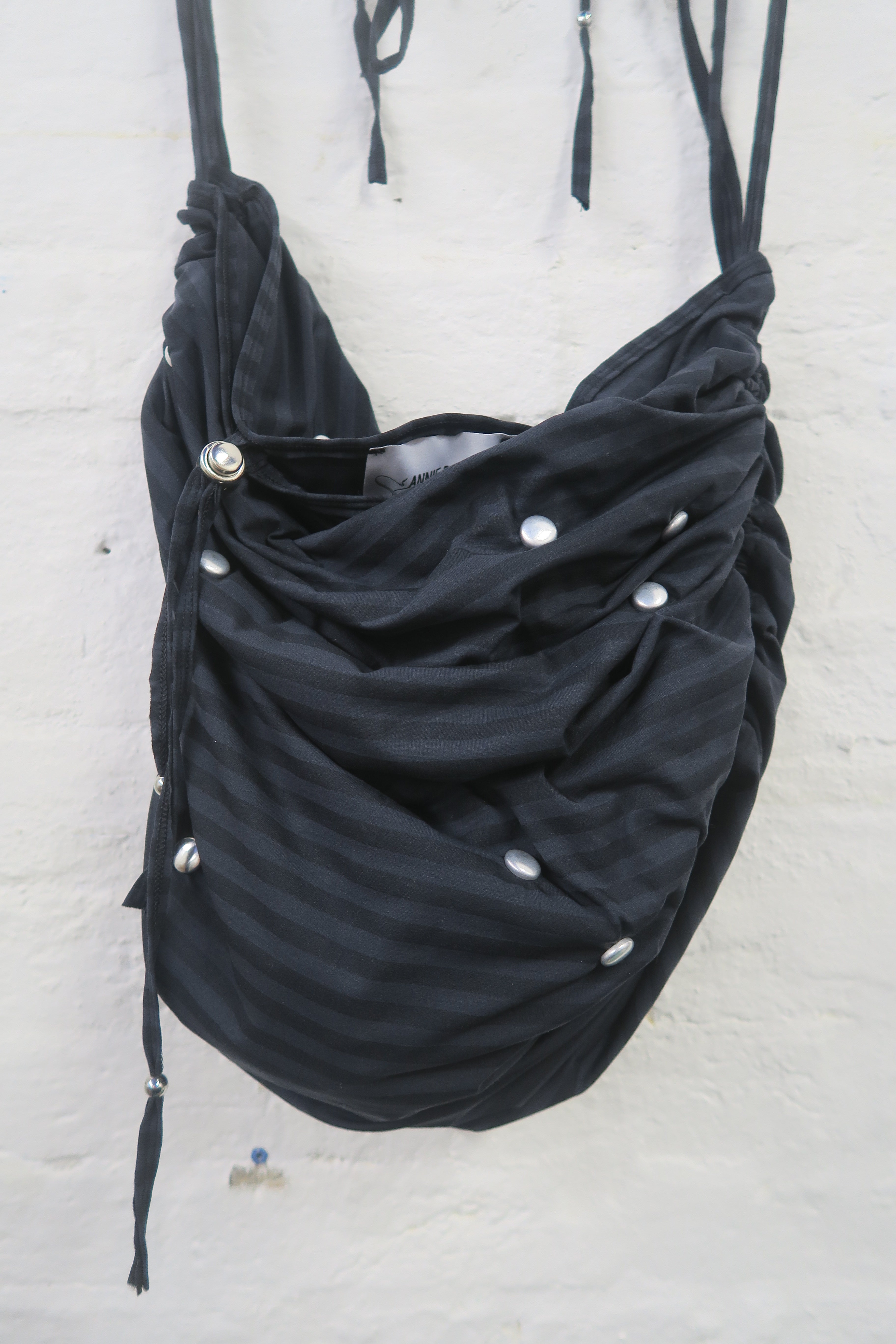 Black Stripe Motorbike Bag