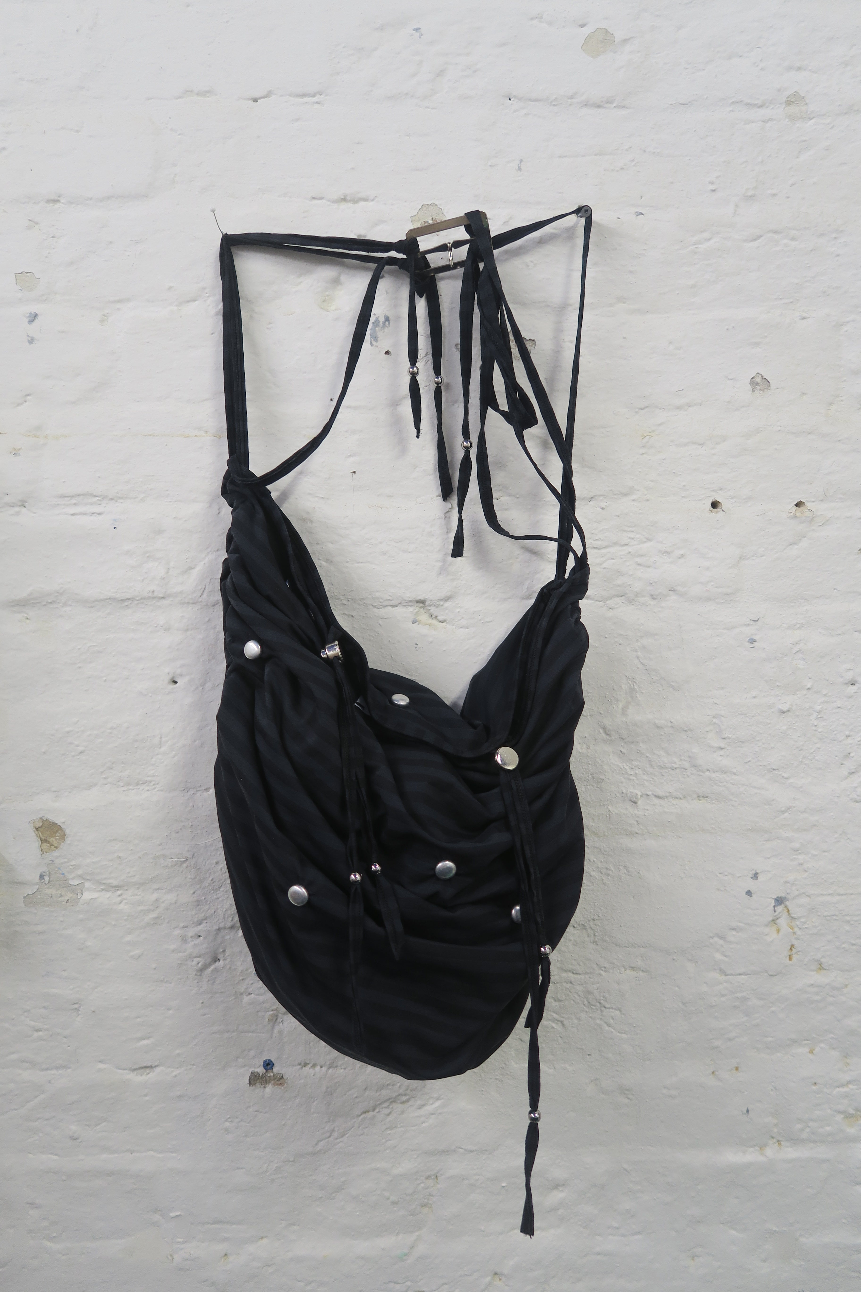 Black Stripe Motorbike Bag